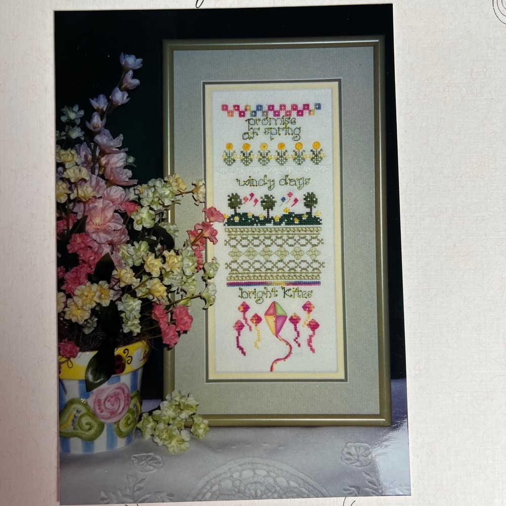 M is for March Cross Stitch Kit Elegant Designs‎ Needlepoint Spring